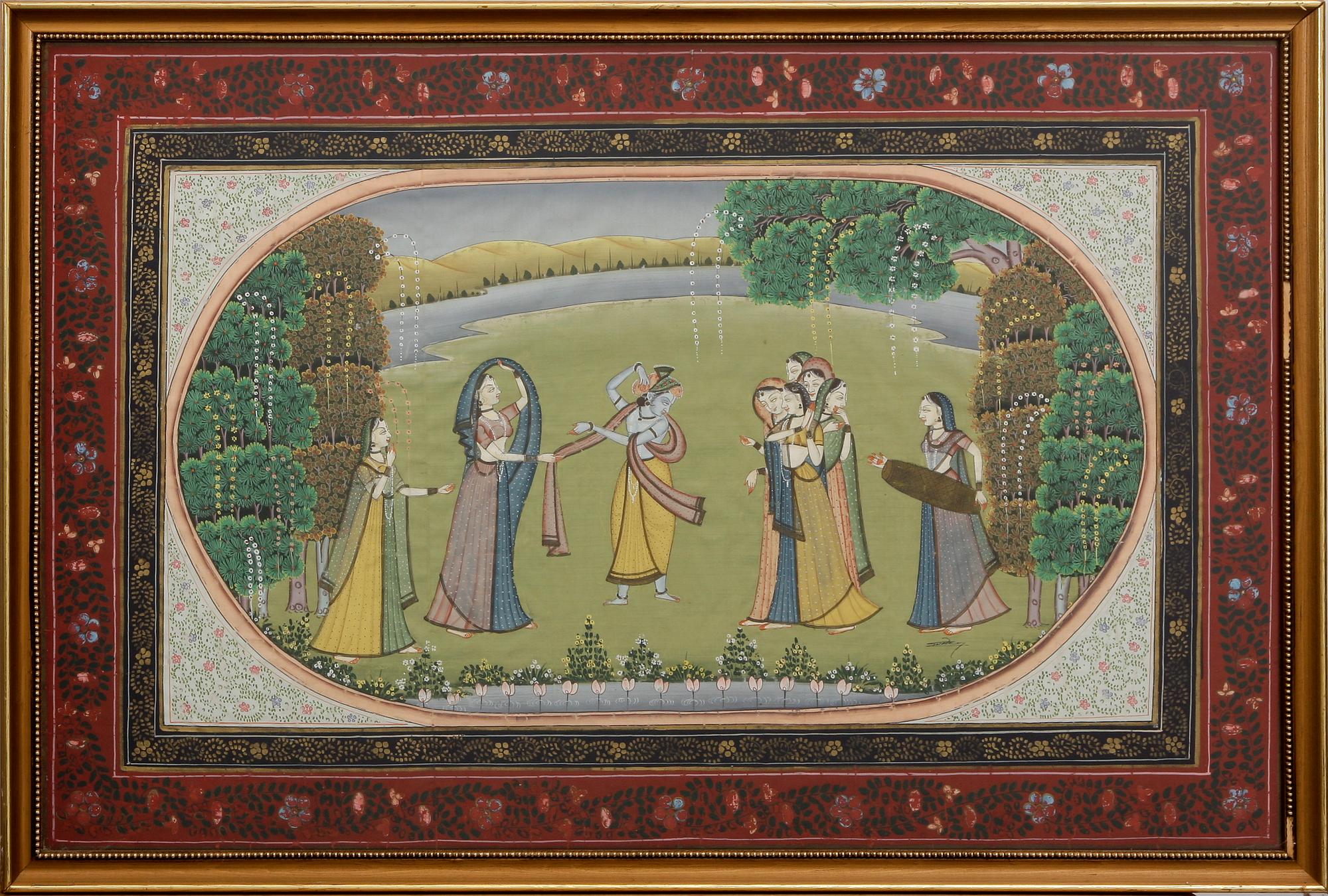OKÄND KONSTNÄR, blandteknik, orientalisk, 1900-talets andra hälft.