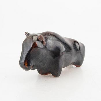 Ulla & Gustav Kraitz, skulptur, signerad stengods, Fogdarp, Forslöv.