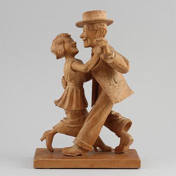 HERMAN ROSELL, tillskriven, skulptur, trä, osignerad, 1900-tal.