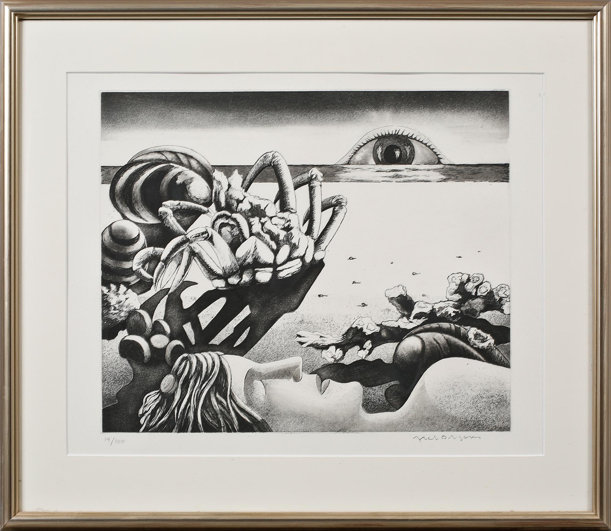 AXEL OLSON, etsning, signerad och numrerad 14/100.