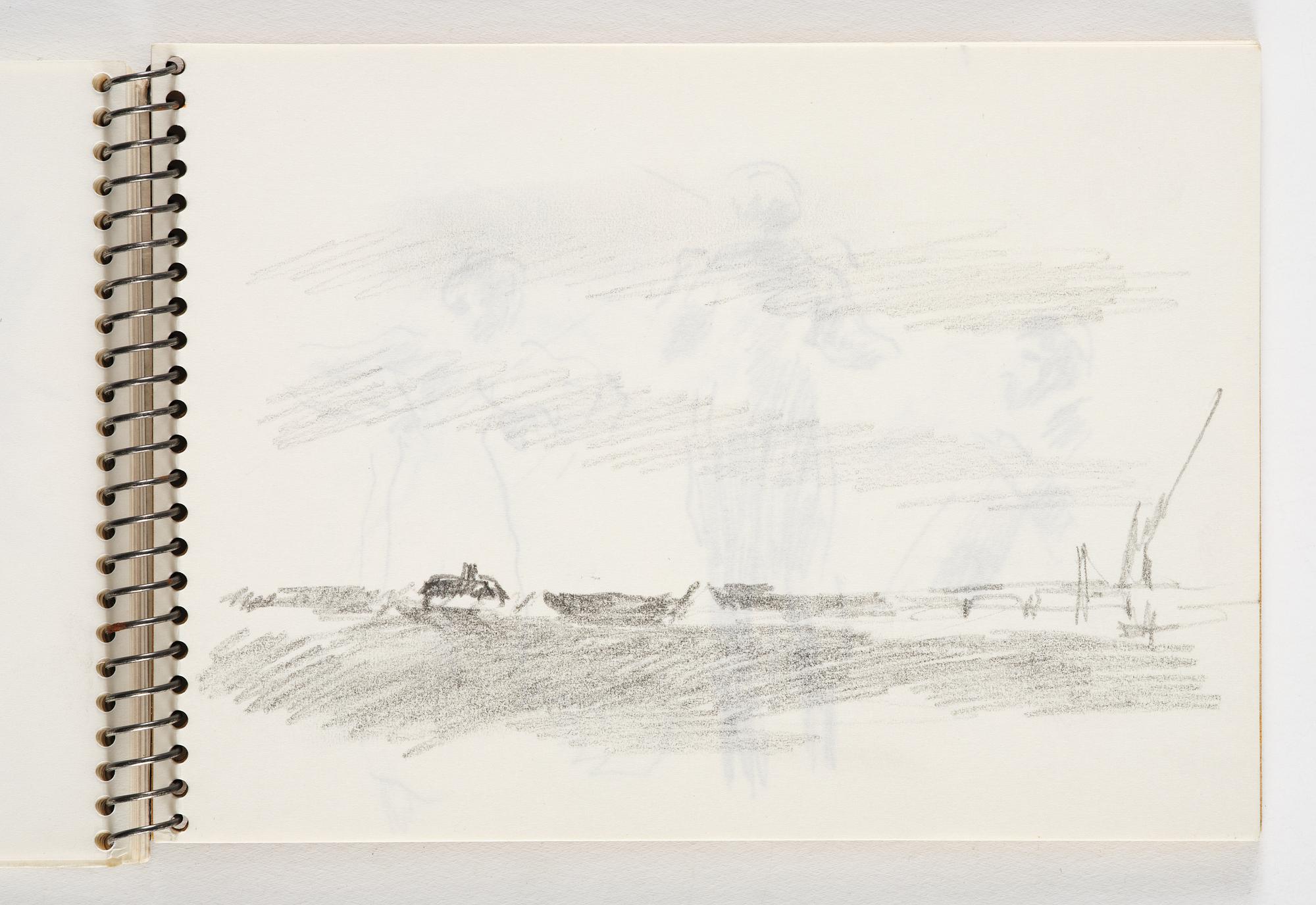 Lotte Laserstein, 4 skissböcker med blyertsteckningar.