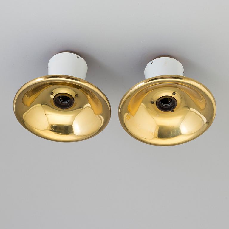 JOSEF FRANK, a pair of ceiling lights, 2162, Svenskt Tenn, second half of the 20th century.