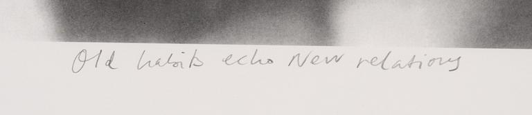 Annika Elisabeth von Hausswolff, "Old habits echo New relations".