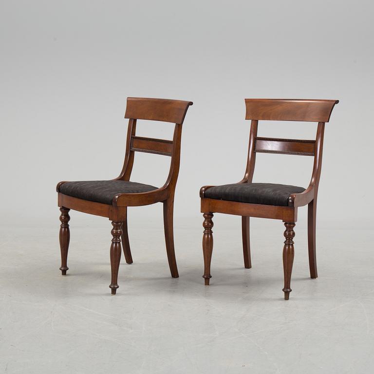 A set of six chairs, mid 1800s.