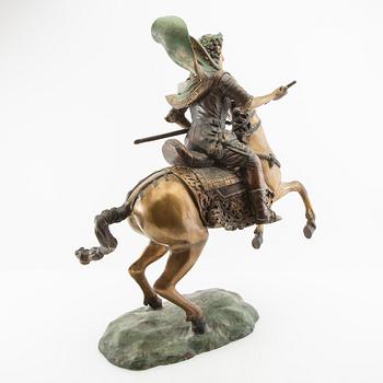 Unknown artist 19th/20th century, Horseman on horseback.