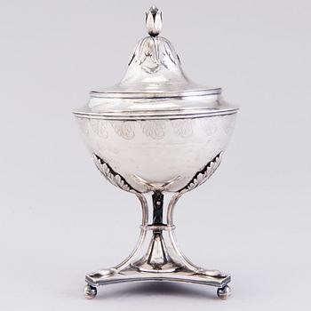 SOCKERSKÅL, silver, Carl Anton Carlborg, Åbo 1823.