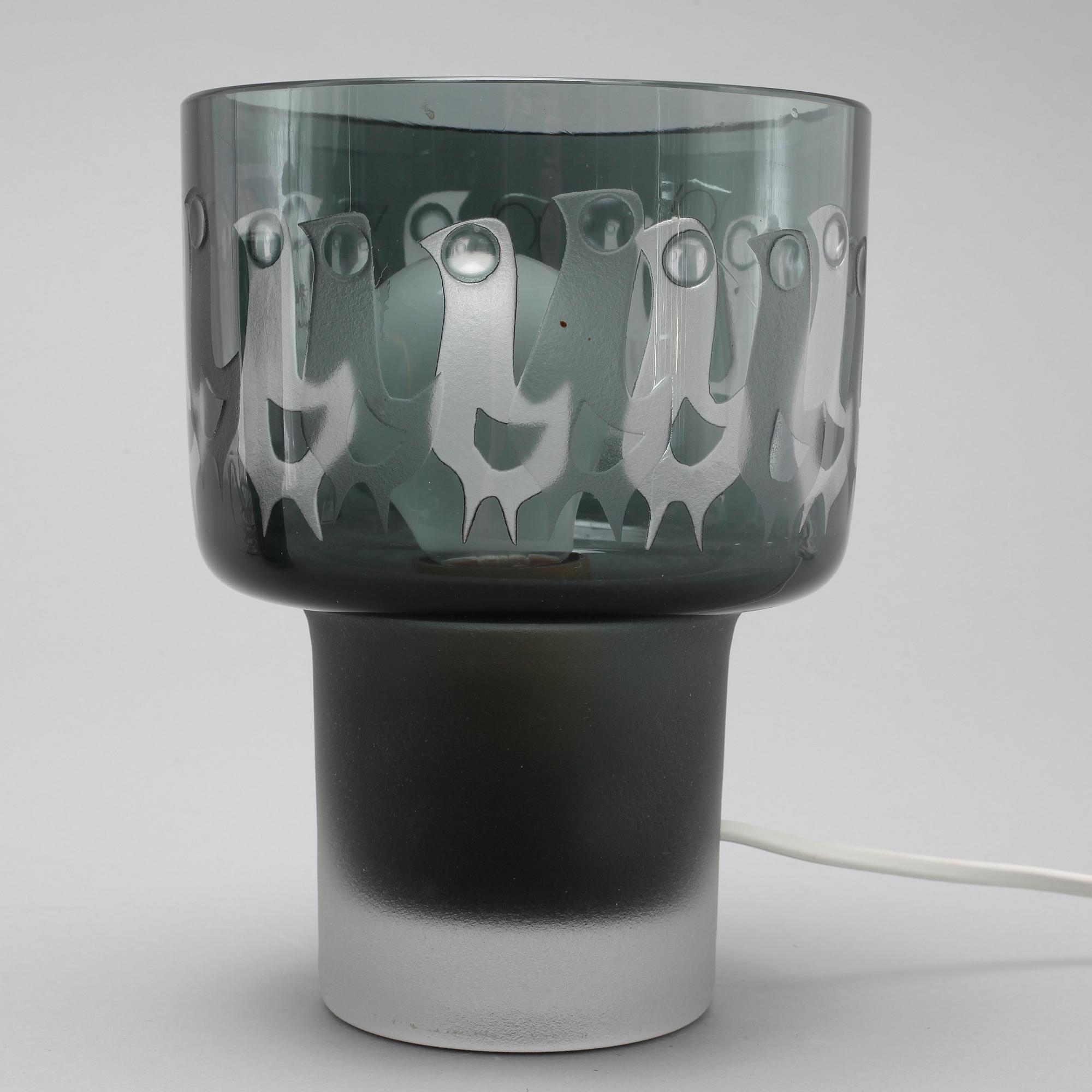 Two late 20th century table lamps by Hans-Ove Sandberg for Kosta.