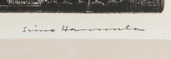 SIMO HANNULA, etsaus, signeerattu ja numeroitu 38/100 Tiré par l'artiste.
