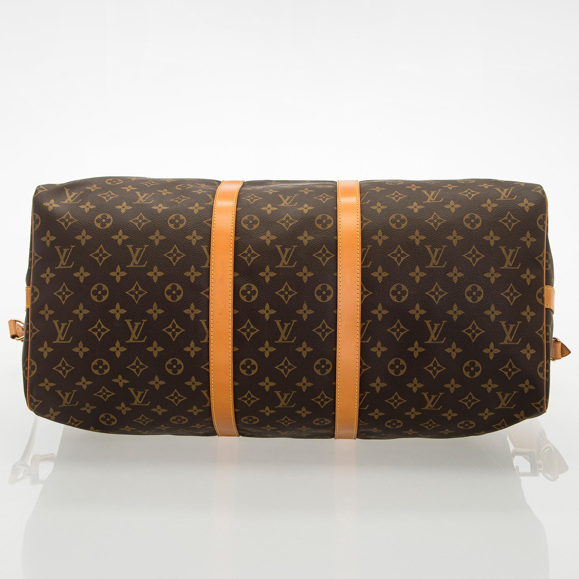 Louis Vuitton, a Monogram Canvas 'Keepall 55 Bandoulière' weekend bag.
