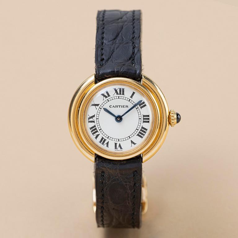 Cartier, Vendôme, "Paris Dial", "Small model", ca 1980.