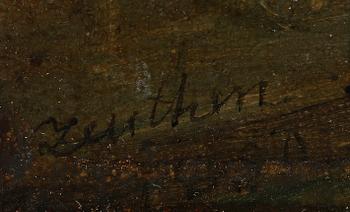 CHRISTIAN OLAVIUS ZEUTHEN, olja på duk, signerad.