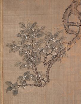 Shen Quan Follower of, Birds in a garden in full bloom.