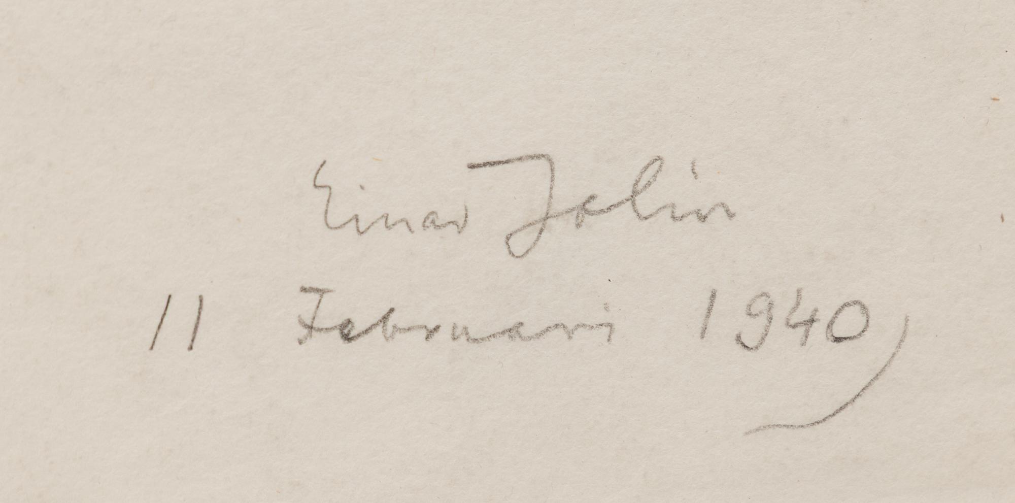 Einar Jolin, "Brama i yogaställning".