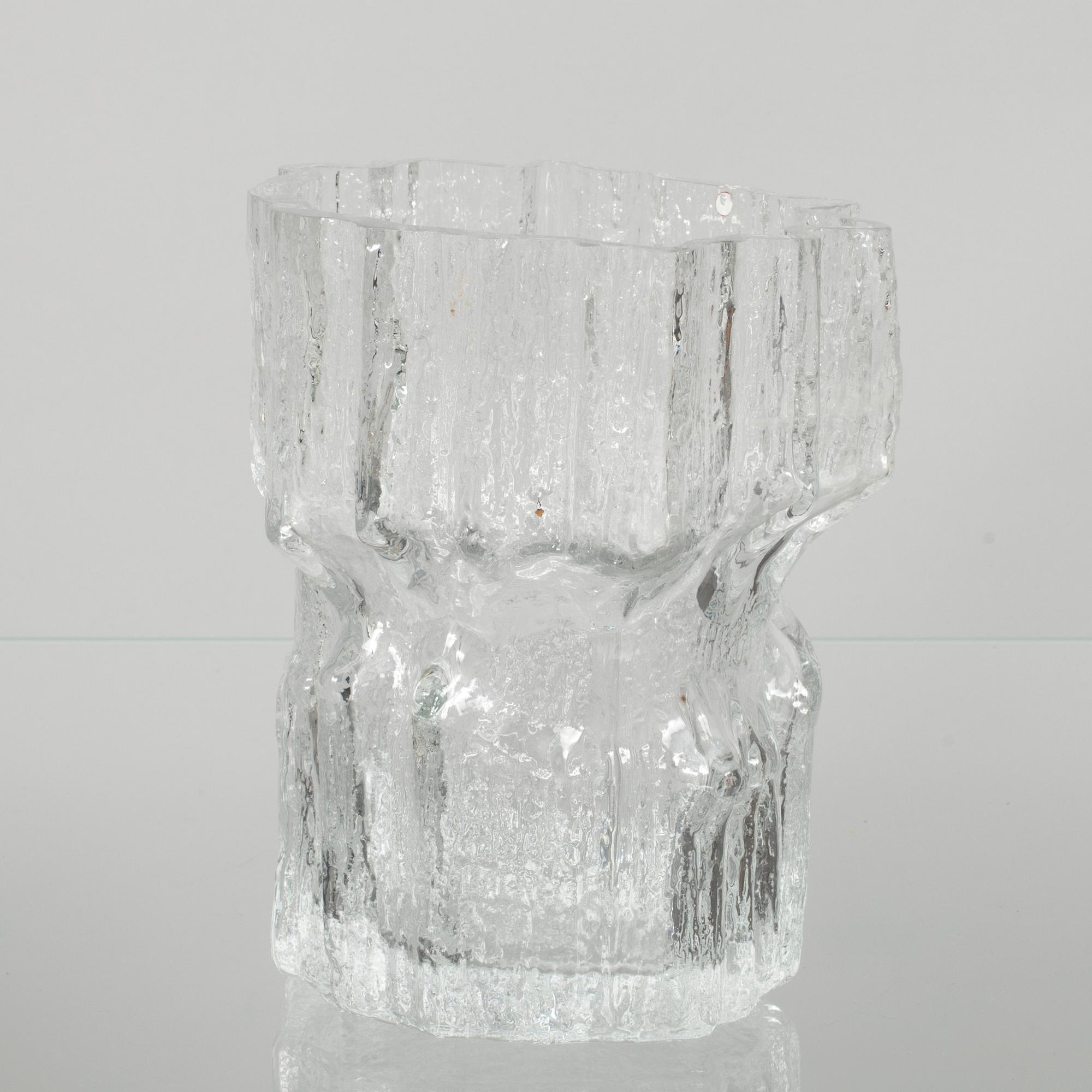 VAS, glas, "Pallas" signerad Tapio Wirkkala 3430. Iittala 1970-80.
