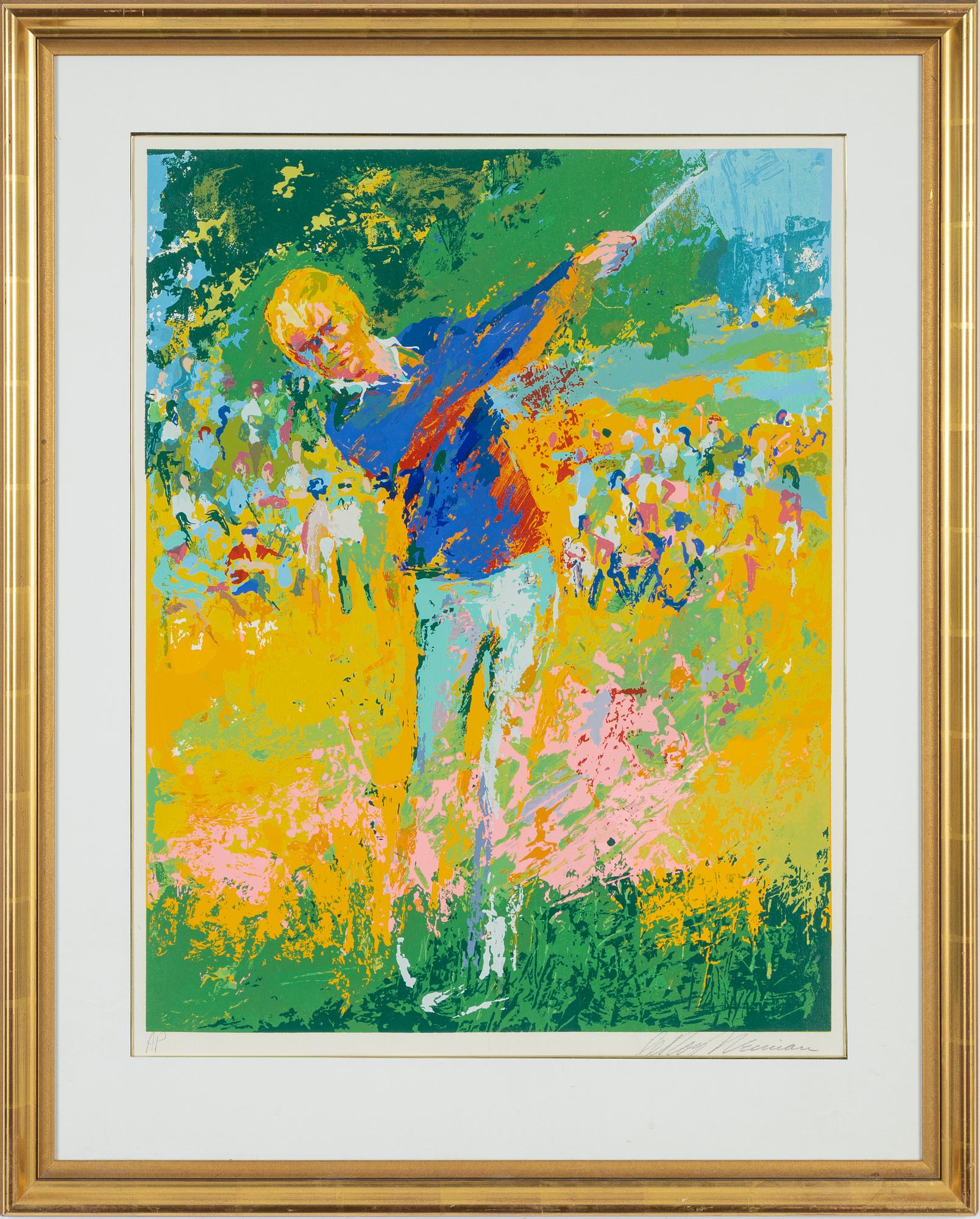 LeRoy Neiman, färglitografi, signerad AP.