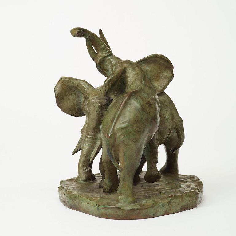 Carl Milles, Playing elephants.