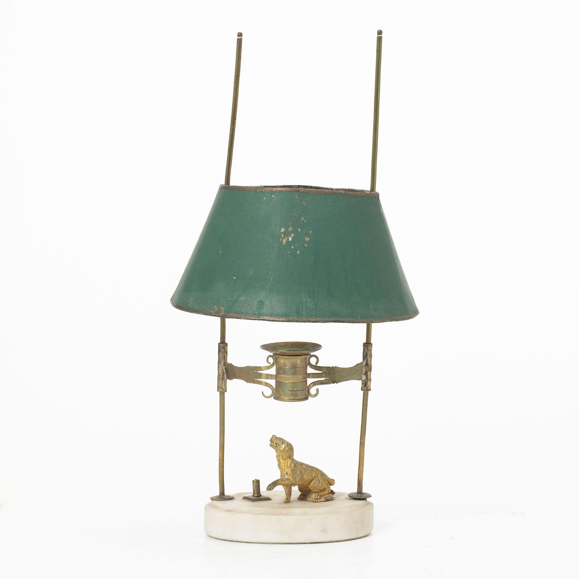 Reading candle holder, late Gustavian, circa 1800.