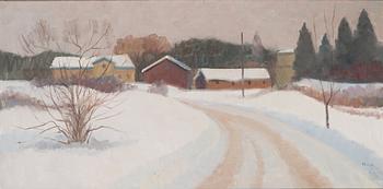 Onni Oja, öljy kankaalle, signeerattu.