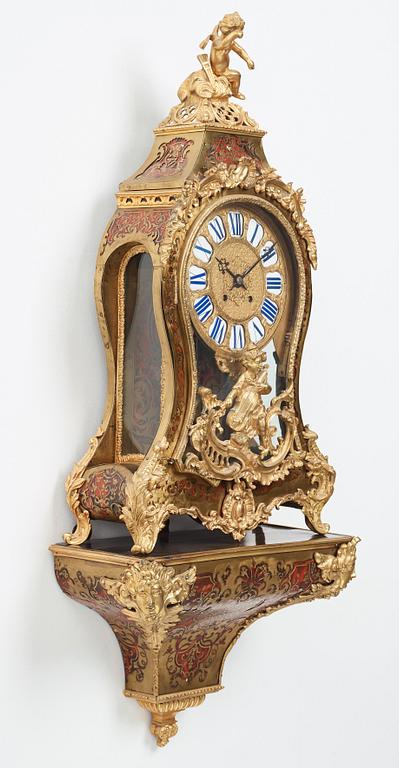 An Aubert et Klaftenberg, Geneve, Louis XV-style 19th century bracket clock.