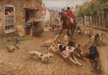 678. Alfred William Strutt, "The Fox Hunt - the punishment" and "The Fox Hunt - the theft".