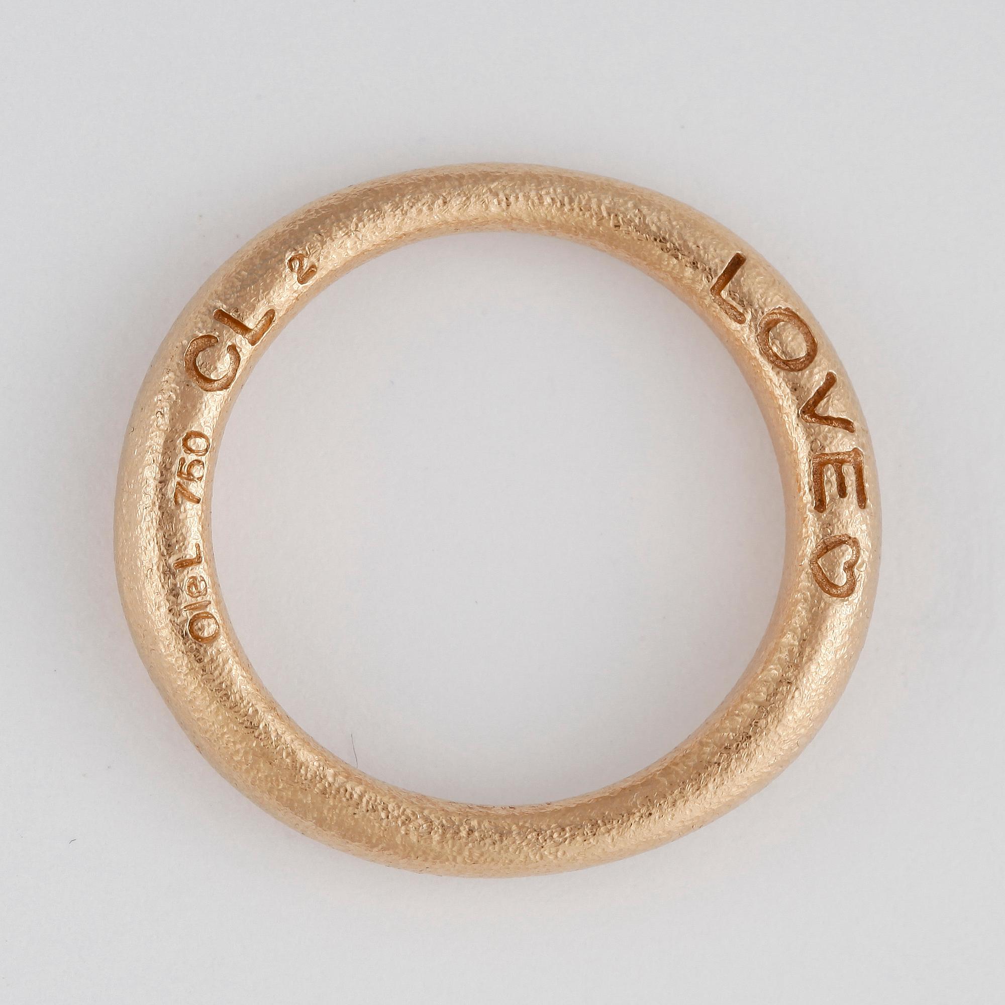 RING, Love, nr 2, Ole Lynggaard, 18k roseguld. Vikt 5,5g.