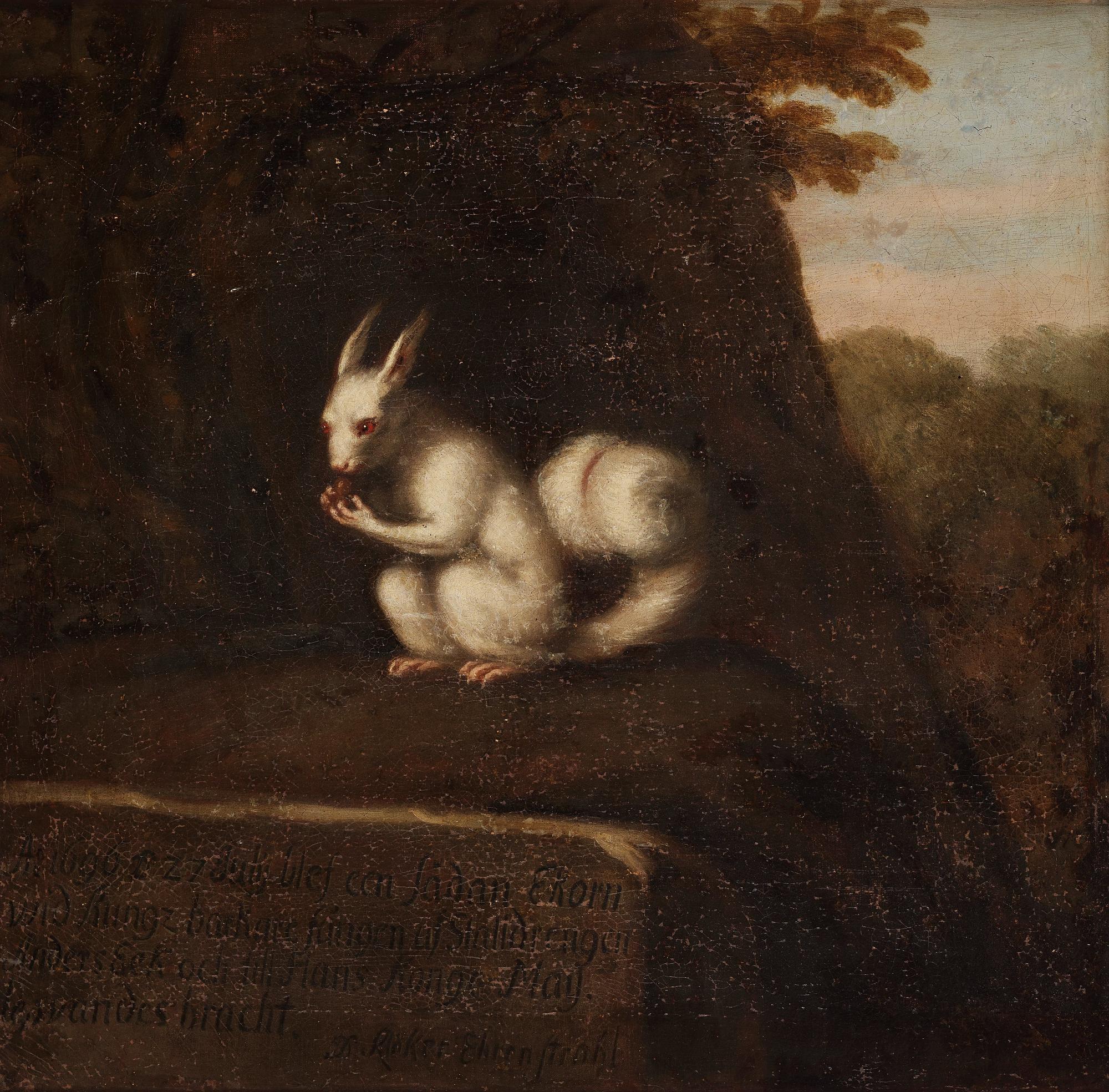 David Klöcker Ehrenstrahl, hans ateljé, "Vit ekorre".