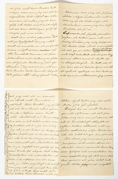 Selma Lagerlöf, Brev från Selma Lagerlöf till John Bauer om Nils Holgersson.