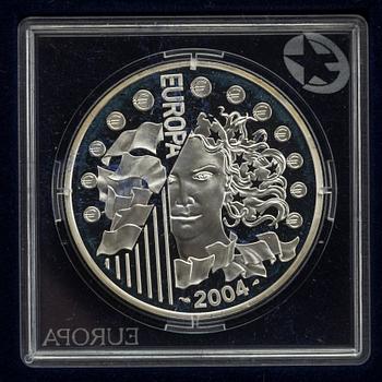 MINNESMYNT, 12, st, silver "Europa" Officiella Europamynt.