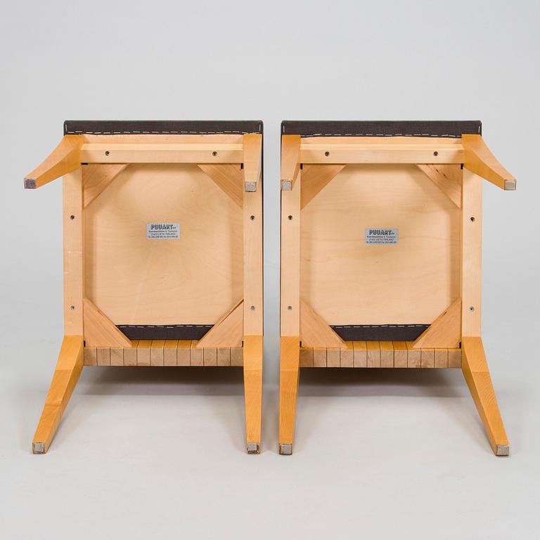 Tuula Falk, a pair of alder wood chairs, Puuart, Lieto, 2000.