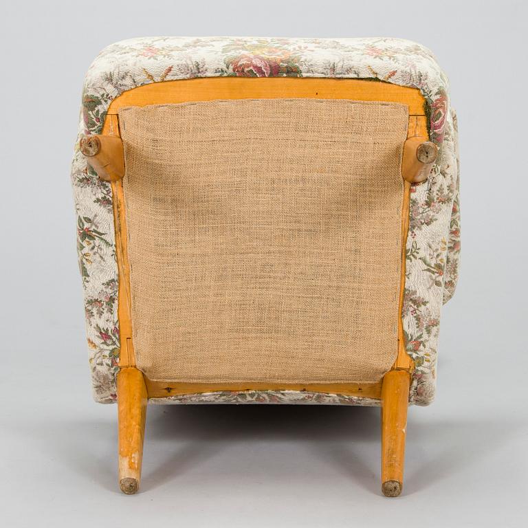 Carl Gustaf Hiort af Ornäs, nojatuoli, Hiort Tuote Puunveisto, 1940-luku.