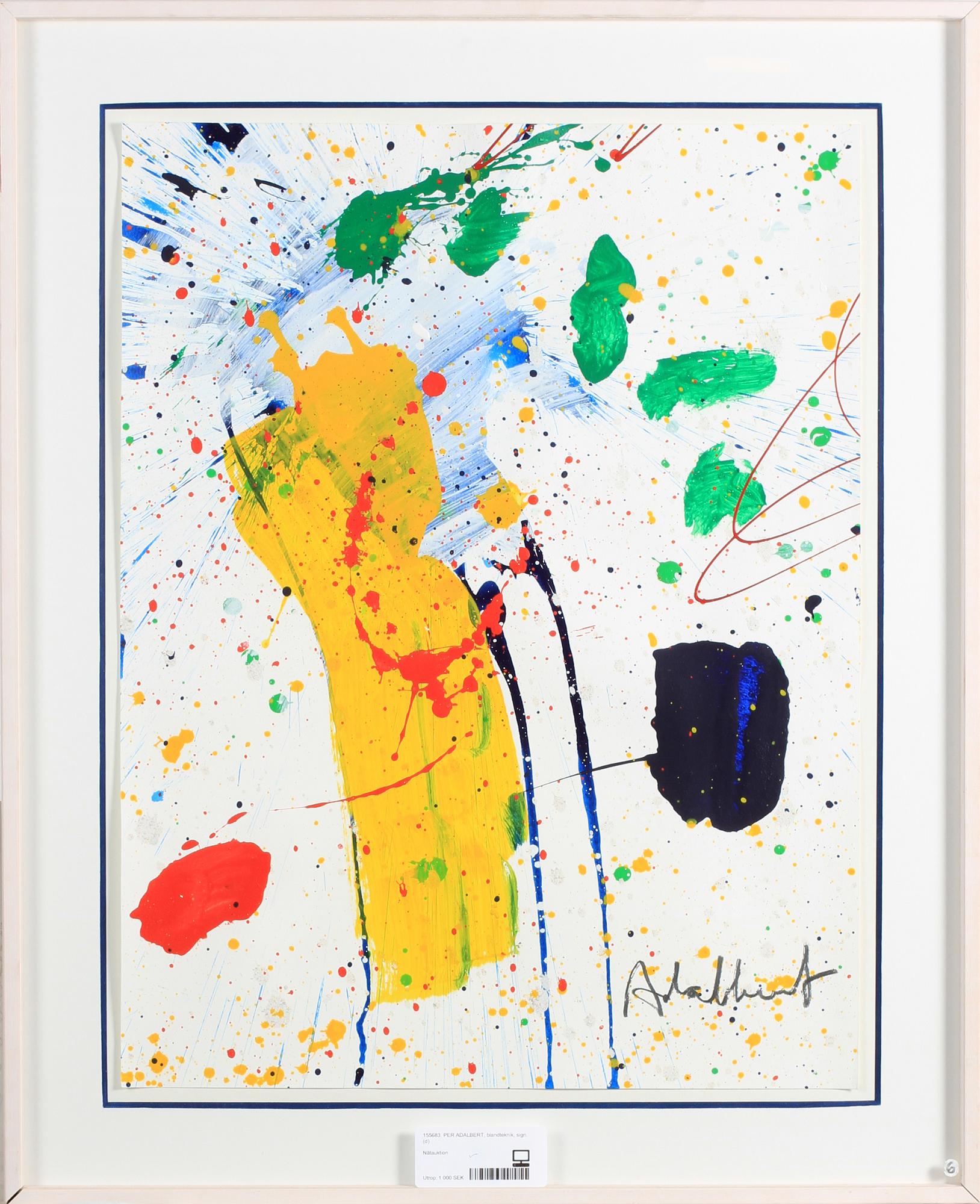 PER ADALBERT, blandteknik, sign.