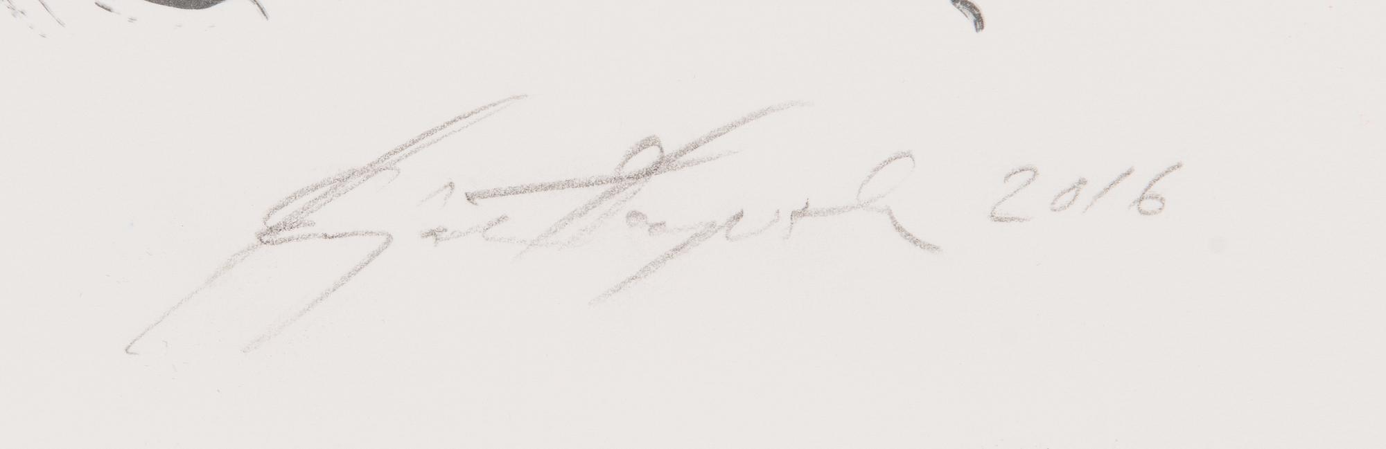 Marjatta Tapiola, lithograph, signed and dated 2016, numbered 2/2 p.p.