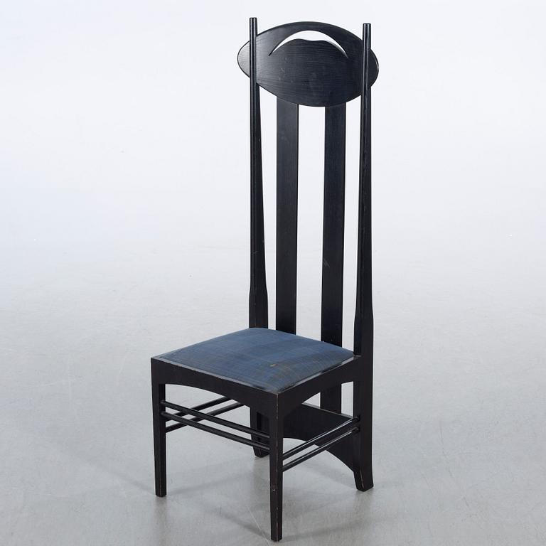 CHARLES RENNIE MACKINTOSH, stol "Argyle" Cassina numrerad 2433.