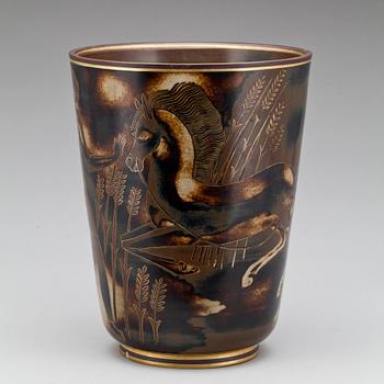 VAS, porslin, Oskar Dahl, Alp, Lidköping, numr 1406. 1900-talets första hälft.