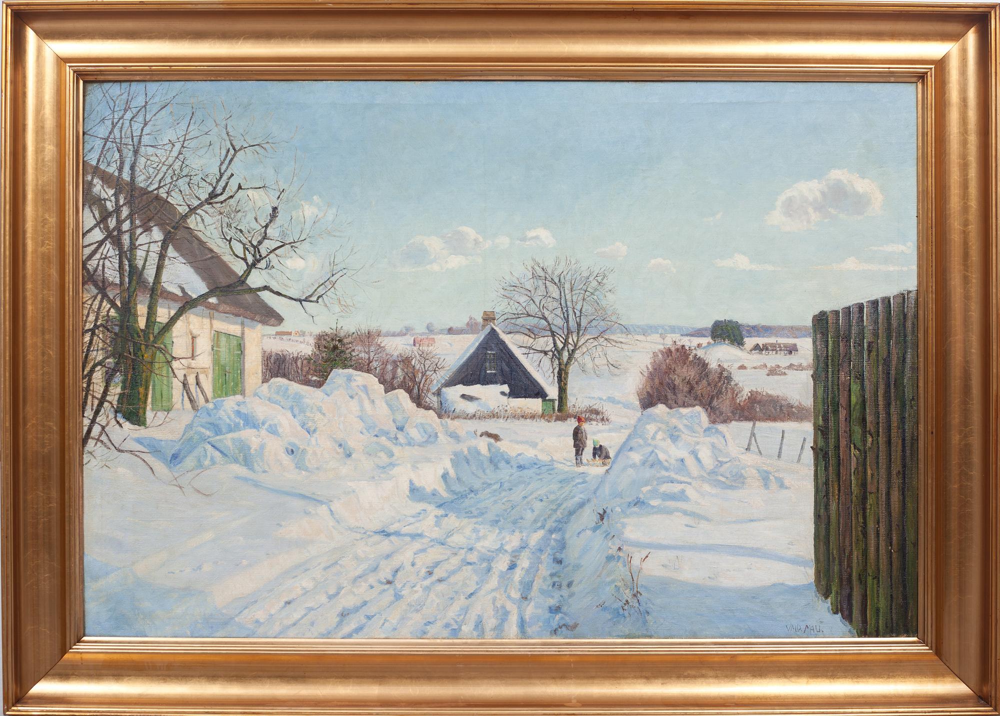 VALDEMAR MAU, olja på duk, signerad.