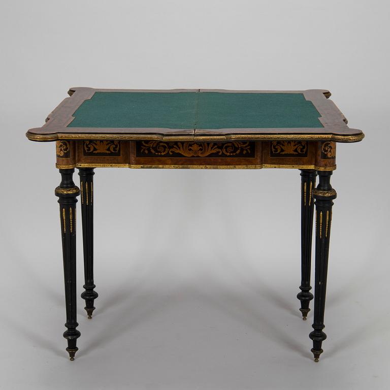 Game table, probably France, 19th century.