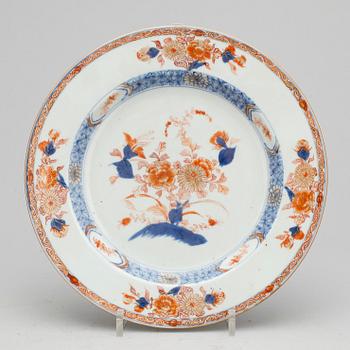 TALLRIKAR, 6 st, porslin, Kina 1700-tal.