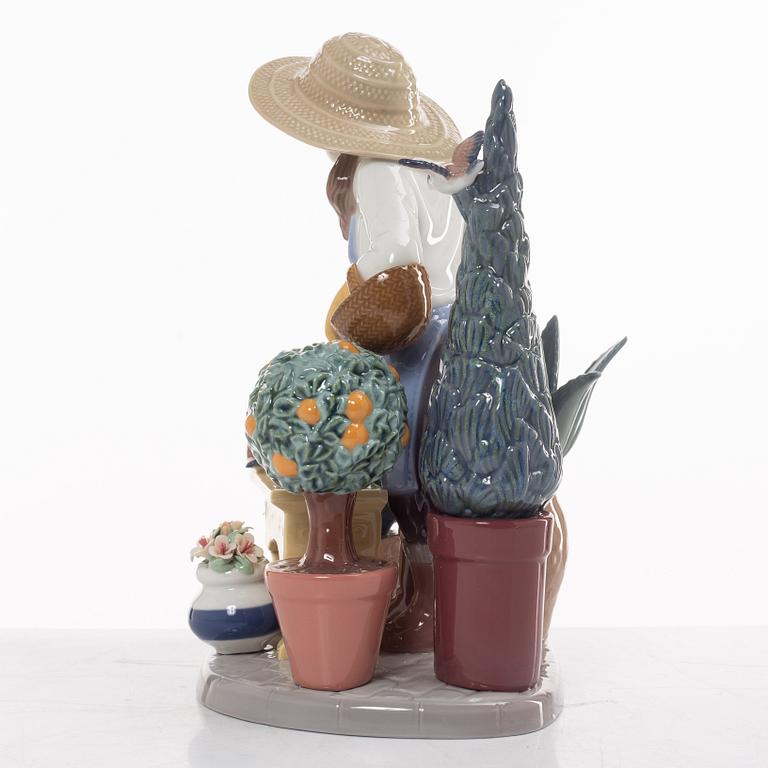 Lladró, figurine, "In my garden", Spain.