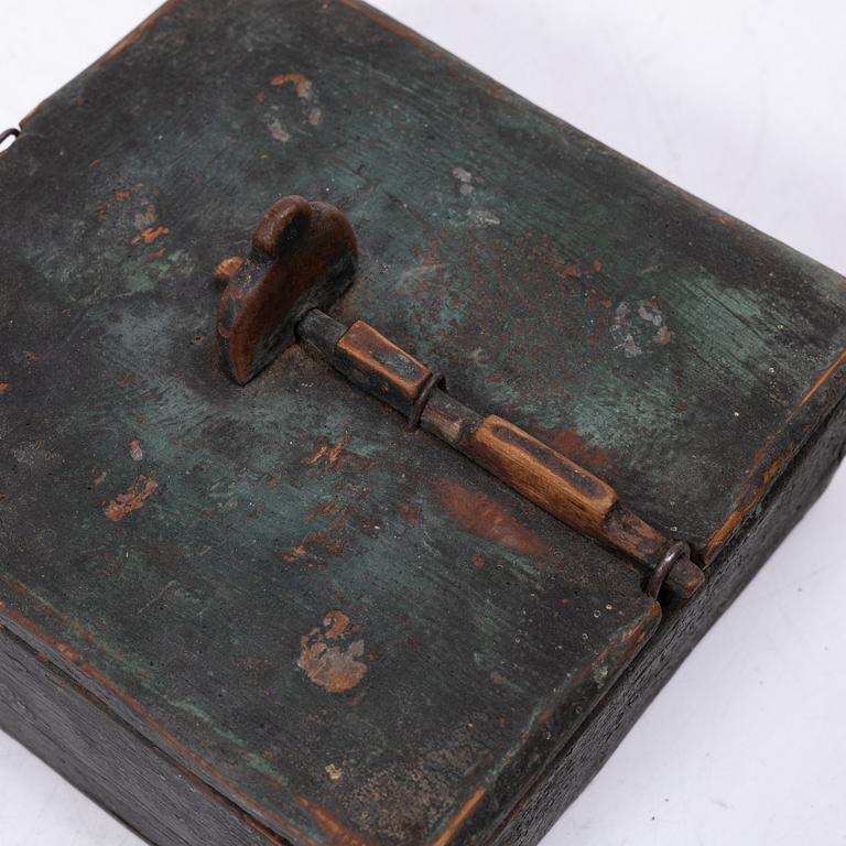 Askar, tre st, allmoge, 1800-tal.