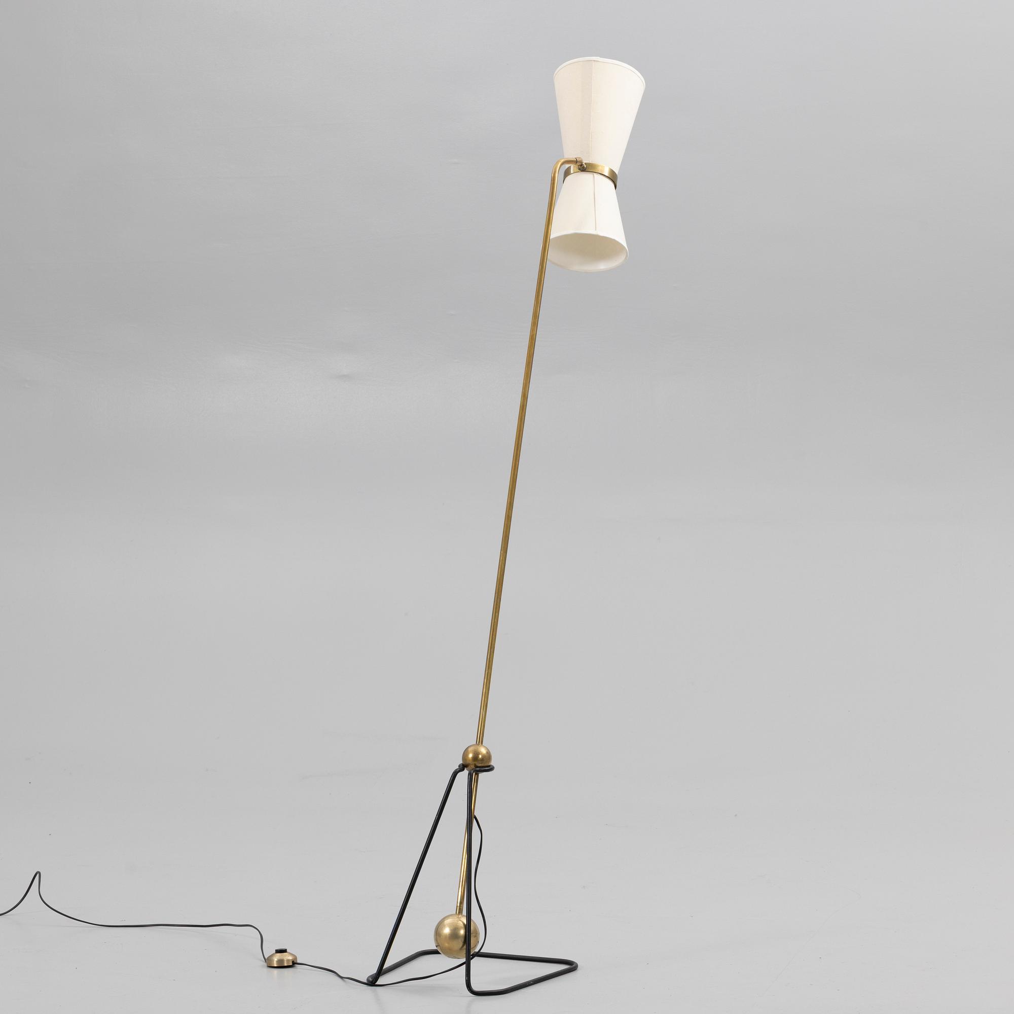 Pierre Guariche, attributed to, Floor lamp, France, mid-20th century.