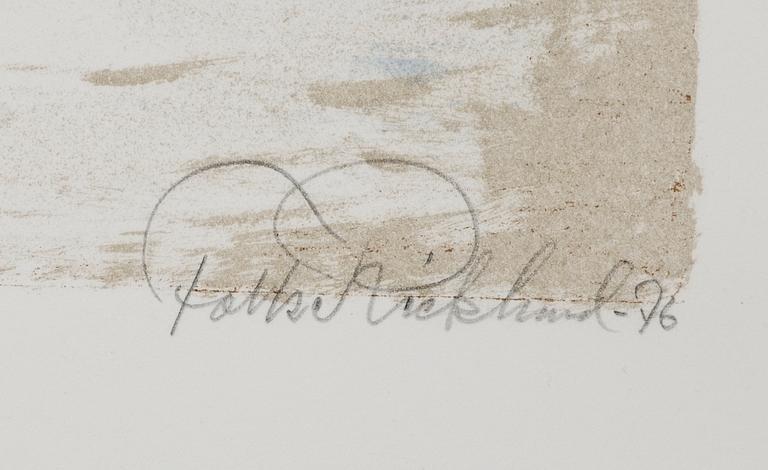 FOLKE RICKLUND, 2 st, färglitografier. sign.