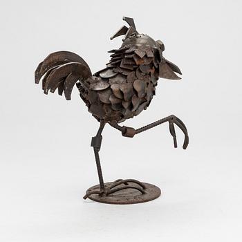 Veikko Haukkavaara, a metal sculpture, signed and dated -82.