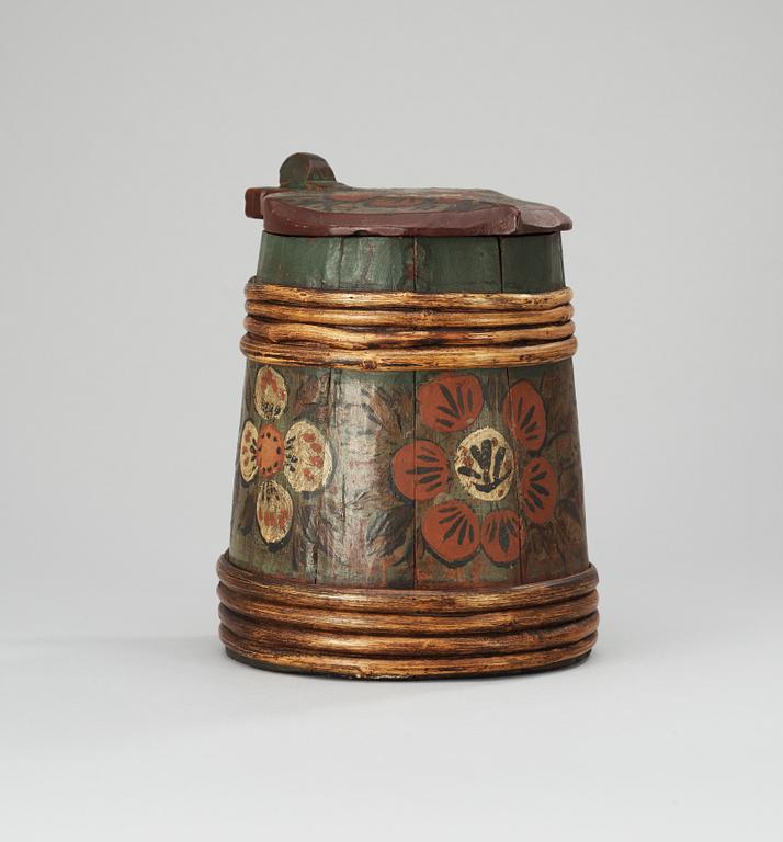 A 19th century wood jug.