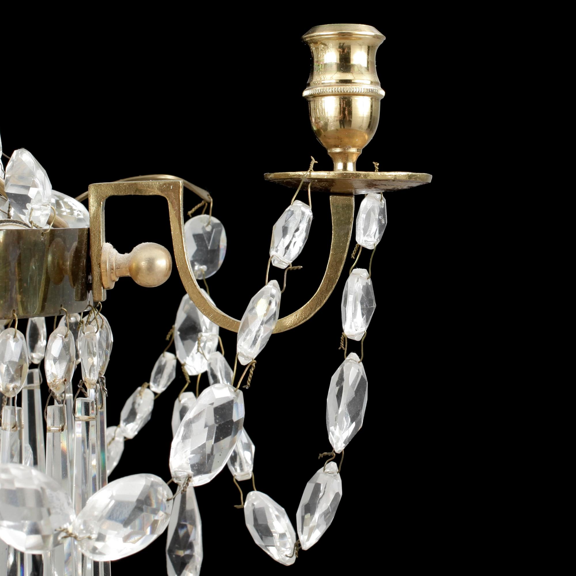 LJUSKRONA, sengustaviansk, stil, omkring 1900-talets början. Höjd ca 56 cm.