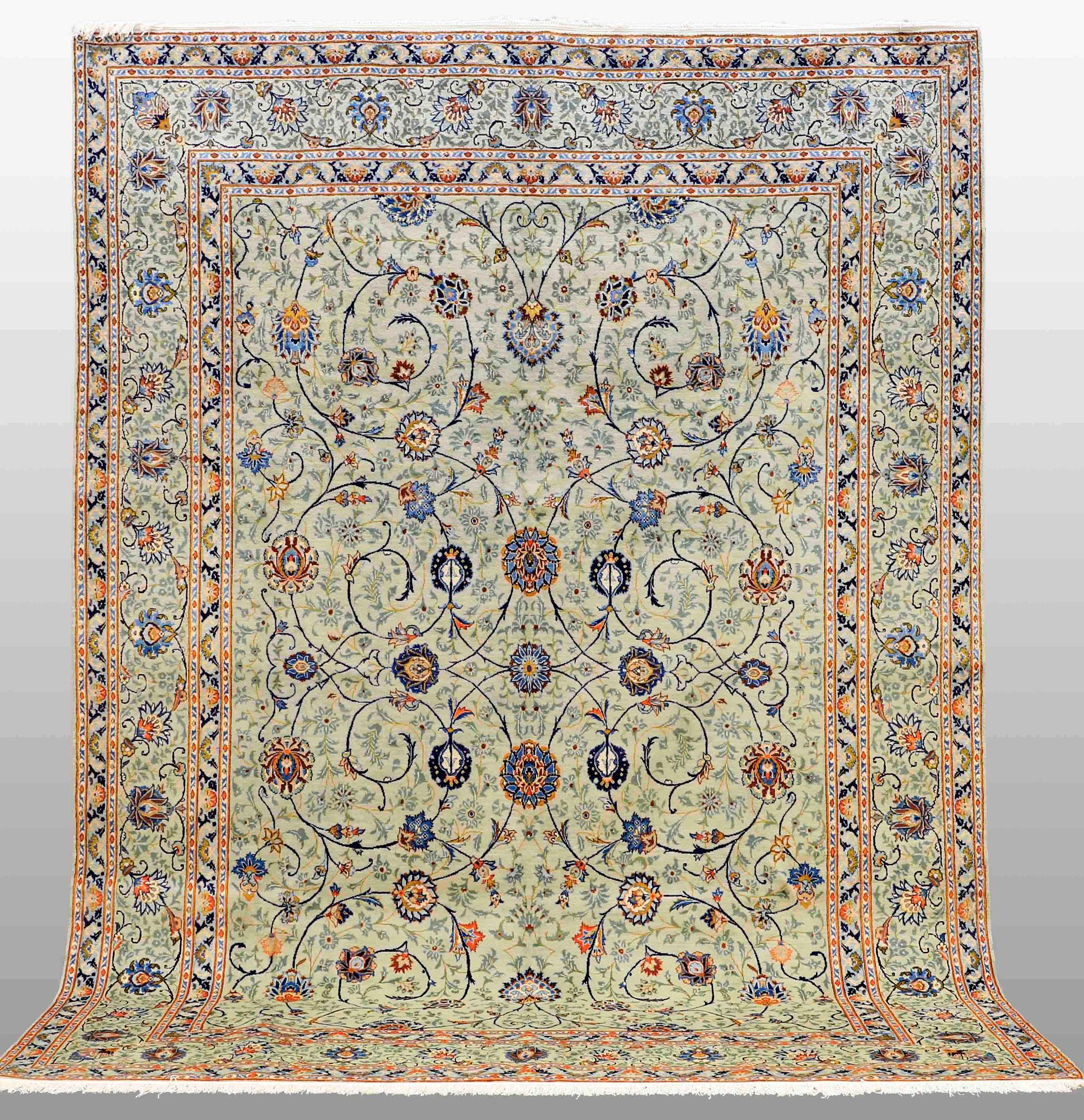 A CARPET, Kashan, 380 x 280 cm.