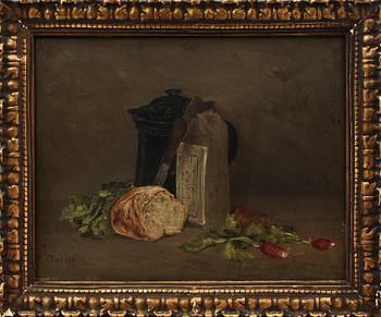 ÉDOUARD-JACQUES DUFEU, tillskriven, olja på pannå, sign.