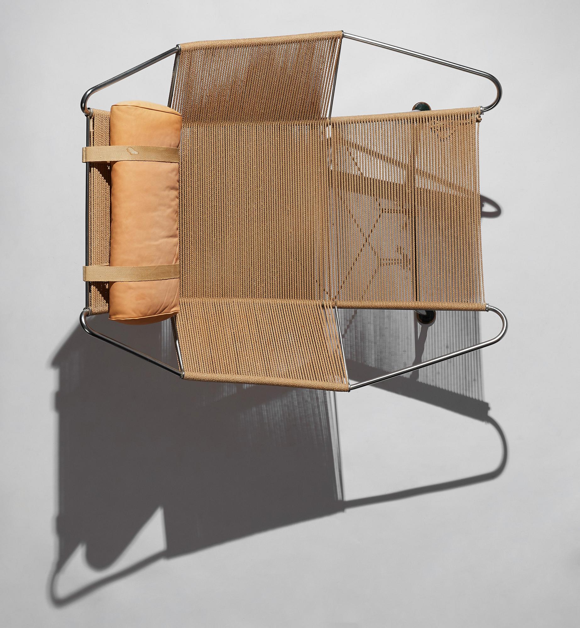 Hans J. Wegner, fåtölj "Flag Halyard / Snørestolen", Getama, Danmark, enligt uppgift 1950-tal.