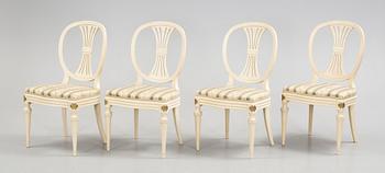 STOLAR, 4 st, Gustaviansk stil, 1940/50-tal.