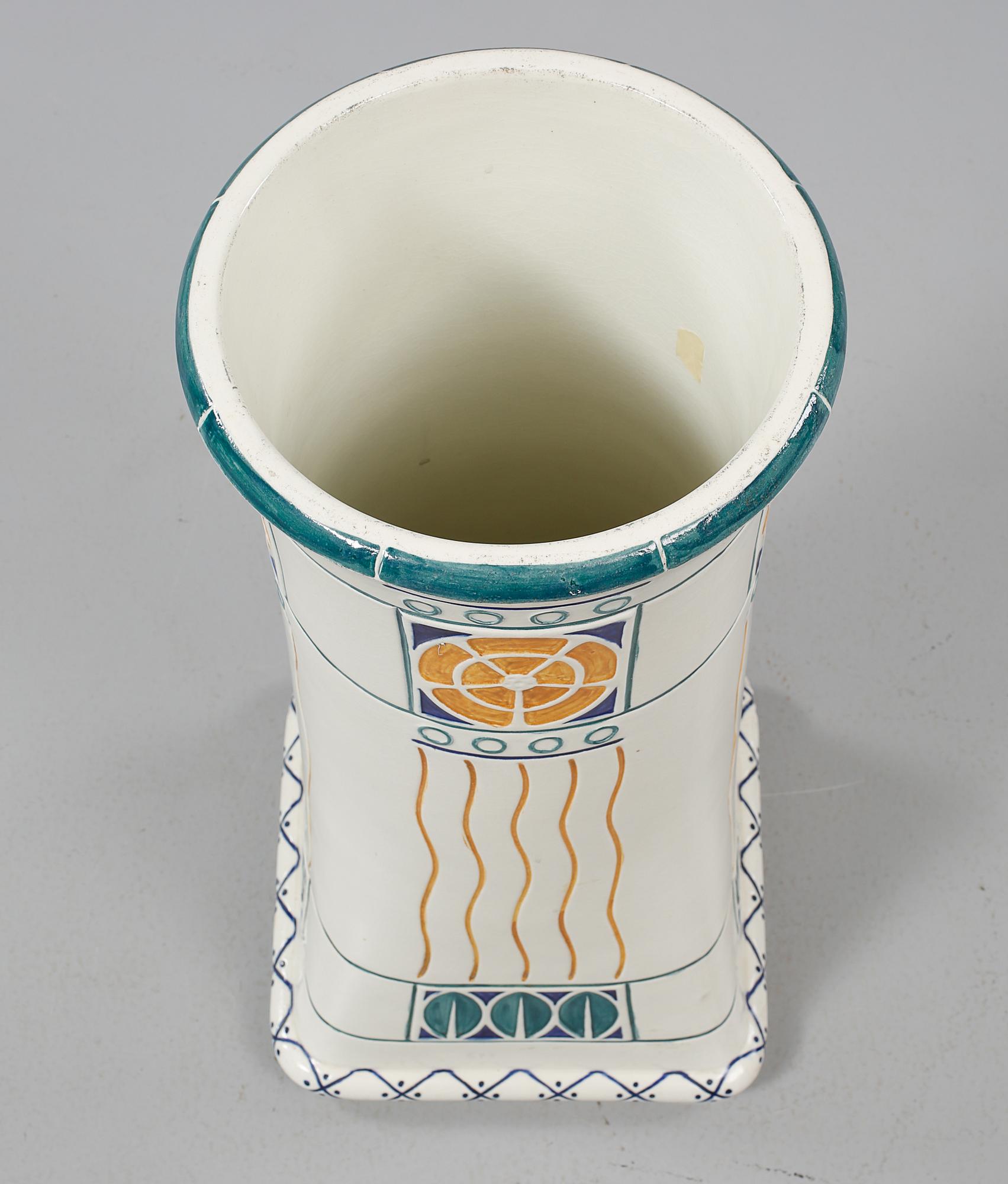 PARAPLYSTÄLL, flintgods, jugend, Alf Wallander, Rörstrand, 1900-talets början.