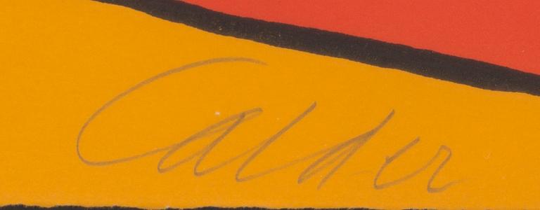 ALEXANDER CALDER, lithograph in colours signed and numbered.